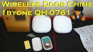 Wireless Doorbell Chime Kit with 2 AC Receivers  1byOne QH0761 [upl. by Weider]