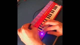 Circuit Bent Red Casio SA9 Keyboard by freeform delusion [upl. by Kcaz]