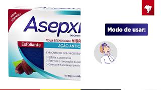 Sabonete Asepxia Esfoliante 80g  Drogaria Minas Brasil [upl. by O'Dell]