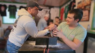 Auden Larratt Teaches Armwrestling  How to Armwrestle for Beginners [upl. by Oicul]