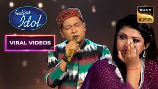 Pawandeep की quotTujhse Naraaz Nahinquot पे Singing से सबकी आंखे हुई नम  Indian Idol 12  Viral Videos [upl. by Inavihs]