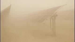 Combating Sandstorms How Cleaning Robots Protect Solar Plants Against Soiling Loss [upl. by Fineberg696]