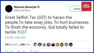 WB CM Mamata Banerjee Calls GST Great Selfish Tax [upl. by Davison]