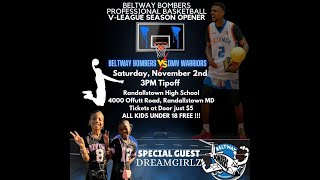 DMV Warriors vs Beltway Bombers Game 202425 V League Basketball [upl. by Andree]