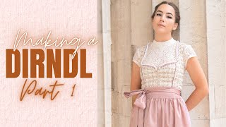 MAKING A TRADITIONAL GERMAN DIRNDL  PART 1 BODICE  THISISKACHI DIY [upl. by Gelman]