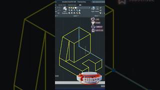 Isometric diagram in AutoCAD autocad cad tutorial trending viralshorts funny youtube shorts [upl. by Cassandre]