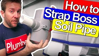 SOIL PIPE STRAP BOSS  HOW TO DRILL AND INSTALL [upl. by Longerich]