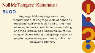 Noli Me Tangere  KABANATA 1  ISANG PAGCACAPISAN  BUOD AT SURING BASA nolimetangere [upl. by Bertina369]