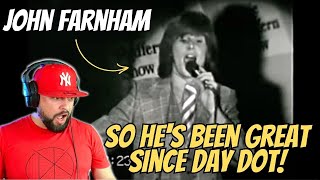 John Farnham  Live At Festival Hall Melbourne 1972  Vocalist From The UK Reacts [upl. by Aieka846]