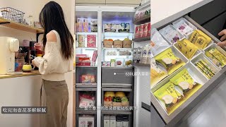 Kitchen Organizing And Refrigerator Restocking  Refill And Restock  Asmr chinsun [upl. by Emili29]