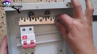 HUGE 6 Way SPN MCB Box Double Door MCB Distribution Board  How to install MCB amp dp in MCB box [upl. by Geddes]