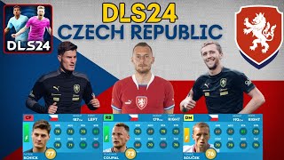 DLS24 CZECH REPUBLIC PLAYER RATINGS CZECH PLAYERS IN DLS24 CZECH REPUBLIC TEAM IN DLS24 [upl. by Fransen60]