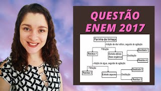 Questão de separação de misturas Enem 2017  quot A farinha de linhaça dourada é um produto natural [upl. by Adnat]