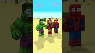 Little zombie is Herobrine 😱zombie herobrine ahmadgameshorts minecraft [upl. by Allets365]