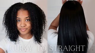 HOW TO SILK PRESSSTRAIGHTEN YOUR NATURAL HAIR AT HOME  PRODUCTSTOOLS BEGINNER FRIENDLY [upl. by Ahsiena]