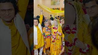 Sister ki haldi ceremony 💛😊 sister haldi wedding shortvideo shorts [upl. by Notxam]