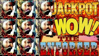 High Limit THE ENFORCER Slot Machine HANDPAY JACKPOT Ainsworth  ★FANTASTIC SESSION★ Live Slot [upl. by Acissehc583]