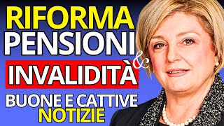 RIFORMA PENSIONI E INVALIDITA’ – Nuove Regole Quota 41 e Novità [upl. by Raeann]