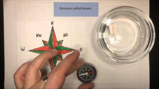 Kompass selbst bauen  Sachunterricht  Physik  Lehrerschmidt [upl. by Abrahamsen62]