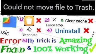 quotCouldnt move file to Trashquot error in Files by Google app  Error fixed [upl. by Ysac]