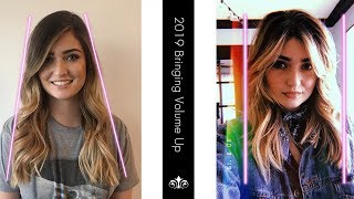 HowTo Cut Curtain Bangs and Bring Hair Volume Up [upl. by Revkah]