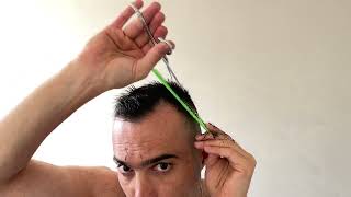 💈HOW TO CUT YOUR OWN HAIR WITH SCISSORS MEN [upl. by Yorgos]