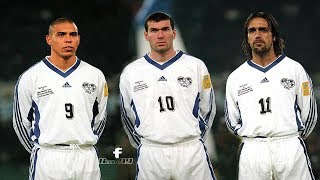 Ronaldo Batistuta And Zidane Teaming Up vs Italy 1998 Featuring George Weah [upl. by Gee]