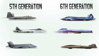 Difference between 5th and 6th Gen Fighter Jets Explained [upl. by Dibri728]