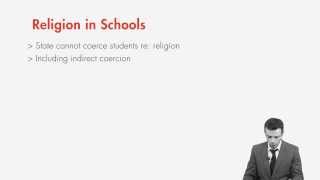 First Amendment lecture Endorsement of Religion in Public Schools quimbeecom [upl. by Aicemat]