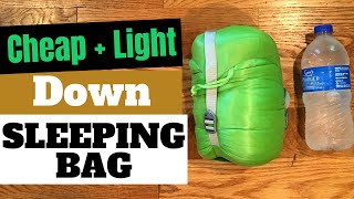 AEGISMAX UL Budget Down Sleeping Bag Review [upl. by Ronn]