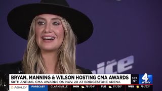 Luke Bryan Peyton Manning to host CMA Awards with Lainey Wilson [upl. by Evelinn196]