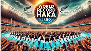 🇳🇿 New Zealand Breaks Record for Largest Haka at Eden Park 🏉🔥 culture travel viralvideo [upl. by Airun]