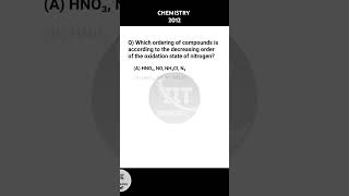 Oxidation states  Nitrogen jeemains  previous Year question  quiz iit neet trending shorts [upl. by Oirifrop977]