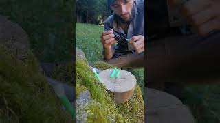 Easy to make long lasting fire starters bushcraft nature [upl. by Bail]