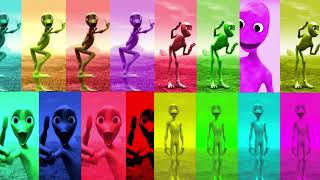 Funny alien VS Dame tu cosita VS Funny alien dance VS Green alien Dame tu cosita [upl. by Oloap]