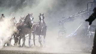 Super Bowl Ad  Inside Iconic Clydesdale Budweiser Commercial [upl. by Anide239]