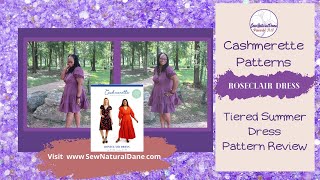 521Cashmerette Patterns Roseclair Dress Full Pattern ReviewSew A Tiered Summer Dress [upl. by Goodwin]