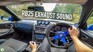 Nissan Skyline R34 GTT Sunday Drive RAW Sound [upl. by Alyt]