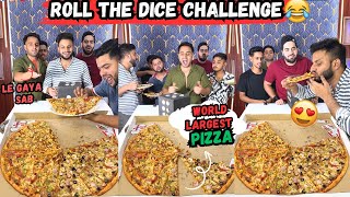 The worlds largest pizza was finished in just a few moments 😂 Funny Dice Roll Challenge 😋🤯 funny [upl. by Varini]