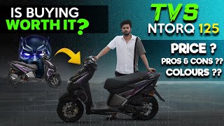 2024 TVS Ntorq 125 cost amp colours with full Detailed review in telugu [upl. by Yespmed900]