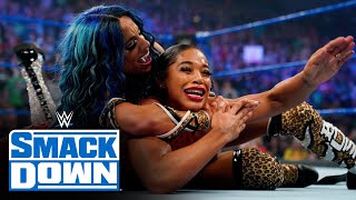 Bianca Belair amp Sasha Banks vs Carmella amp Zelina Vega SmackDown July 30 2021 [upl. by Meelak85]