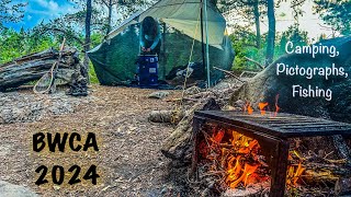 BWCA 2024  Entry Point 37  Pictographs  Fishing  Wilderness Camping [upl. by Ludwog]