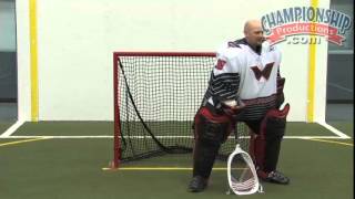 Indoor Lacrosse Goaltending Technique and Drills [upl. by Eiliah]