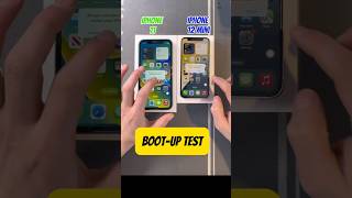 İphone 11 Vs iphone 12 Mini 🤯☠️ bootup test [upl. by Ecille733]