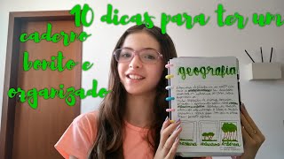 10 dicas para ter um caderno bonito e organizado [upl. by Aicenat]