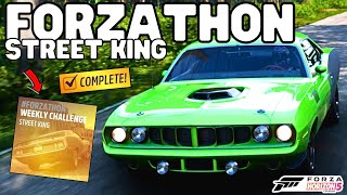 Forza horizon 5How to complete Weekly Forzathon STREET KINGPlaylist rewards amp Forzathon shop [upl. by Cannice]