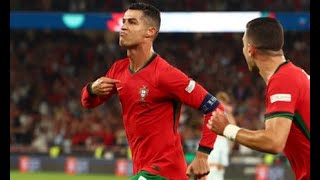 Cristiano Ronaldo strikes late for Portugal to break Scotland hearts [upl. by Undine]