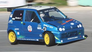 Fiat Cinquecento EVO II E1 with 1400cc Engine  ITB Sound on Hillclimb [upl. by Allehcim]