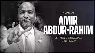 Amir AbdurRahim USF Mens Basketball coach and brother of allstar Shareef AbdurRahim dies at 43 [upl. by Homer506]