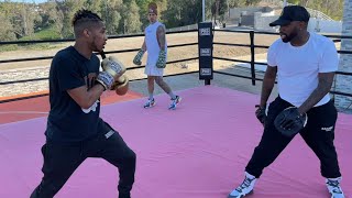 Boxing with Austin McBroom Tanner Fox amp DuB Sparring footage [upl. by Arnuad]